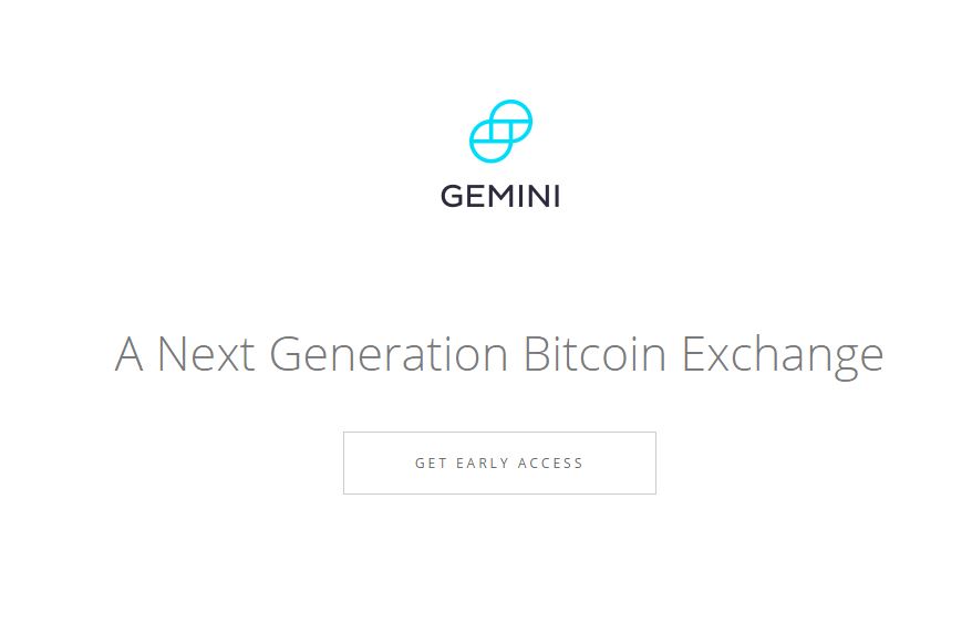 gemini.com mainpage screenshot