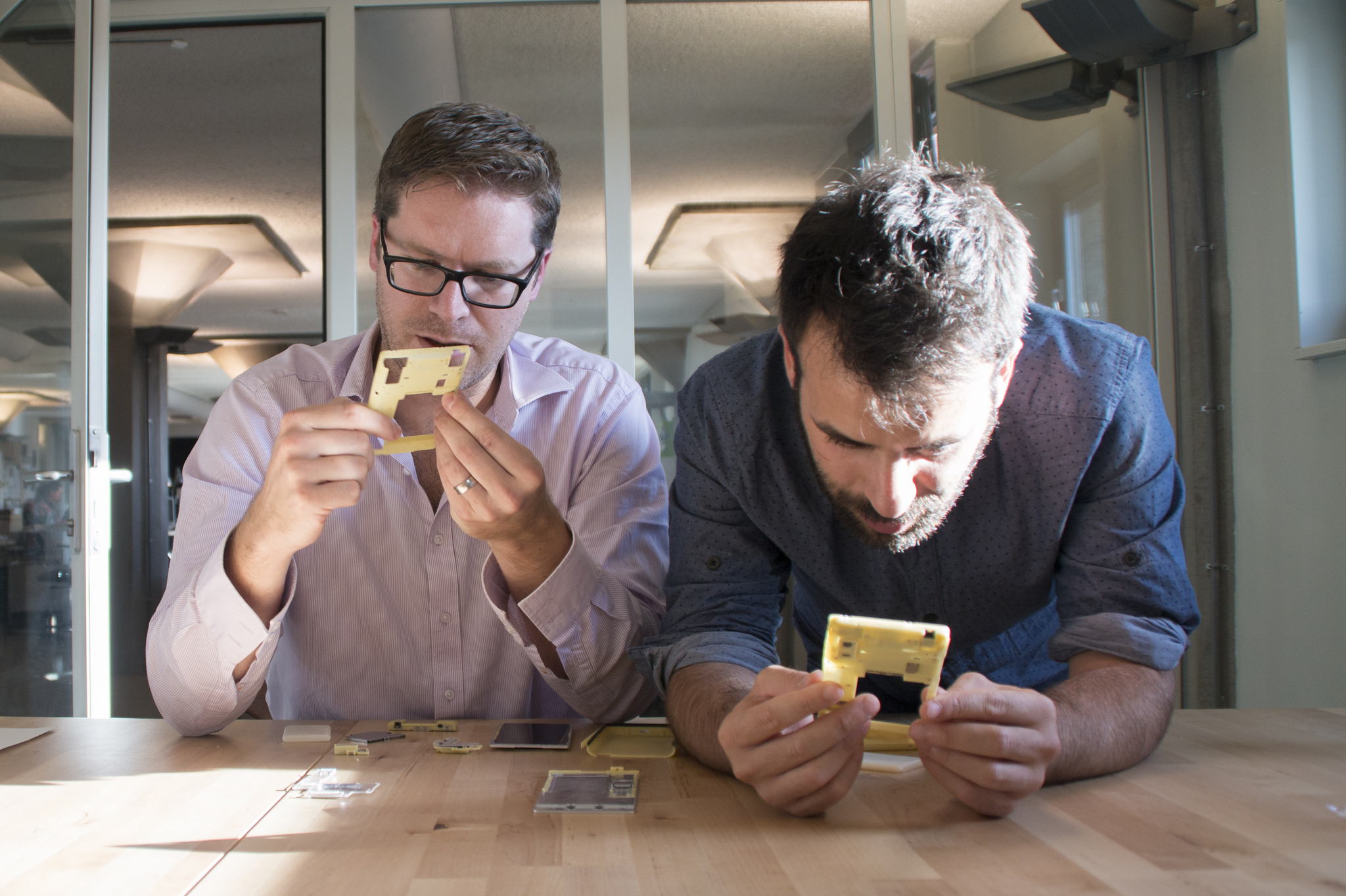 Olivier and Miquel explore prototype zero