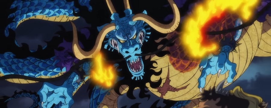 Artur - Library of Ohara on X: The full name of Kaido's devil fruit is  revealed, being the Uo Uo no Mi (Fish Fish Fruit), Mythical Type Model:  Seiryuu. The Seiryuu (青竜