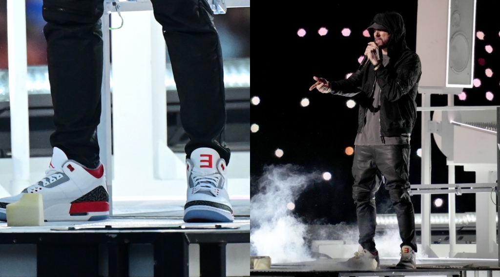 Eminem flaunts Nike Air Jordan 3 'Air Shady' at Super Bowl LVI halftime -  EconoTimes