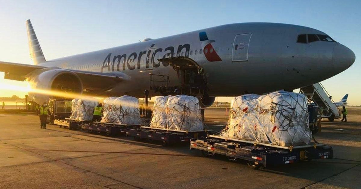 American Airlines Cargo, replacing their cargo-use plastic products with BioNatur Plastics