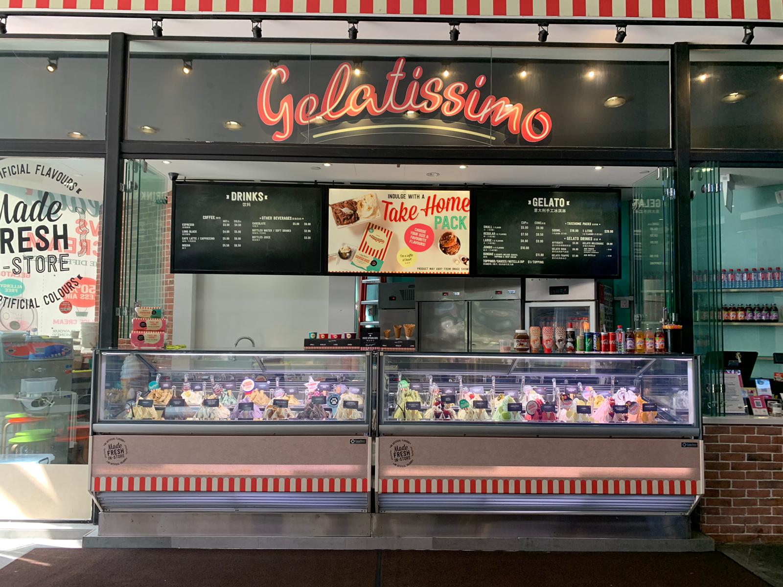 A Gelatissimo store in Singapore.
