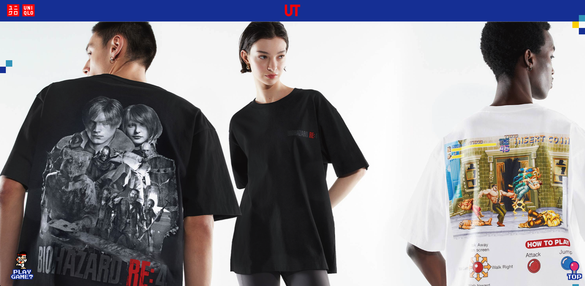 The Capcom-themed T-shirts pay homage to the gaming giant's extensive history.