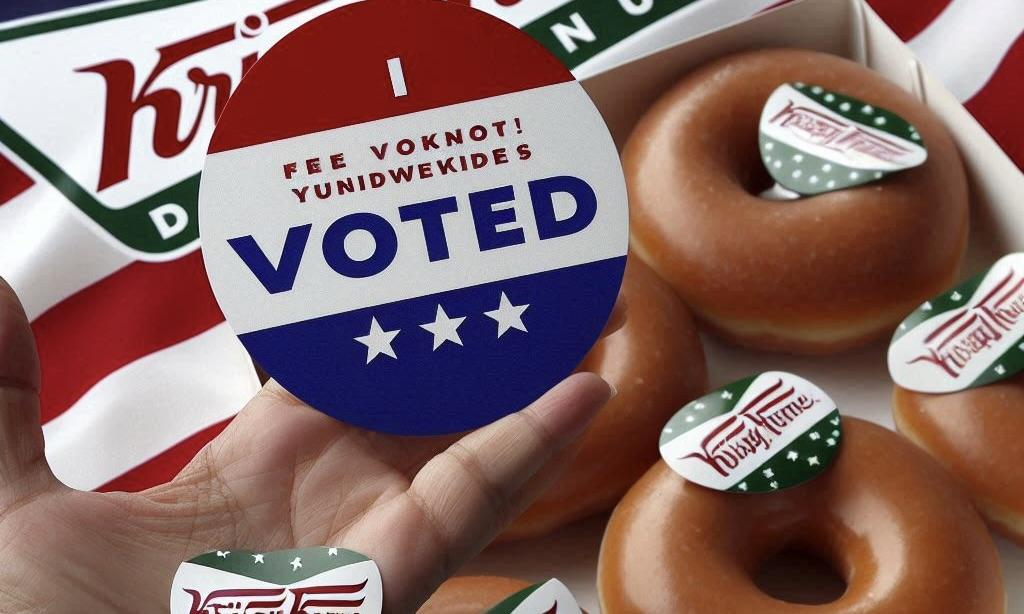 Krispy Kreme Offers Free Doughnuts and 'I Voted' Stickers Nationwide on